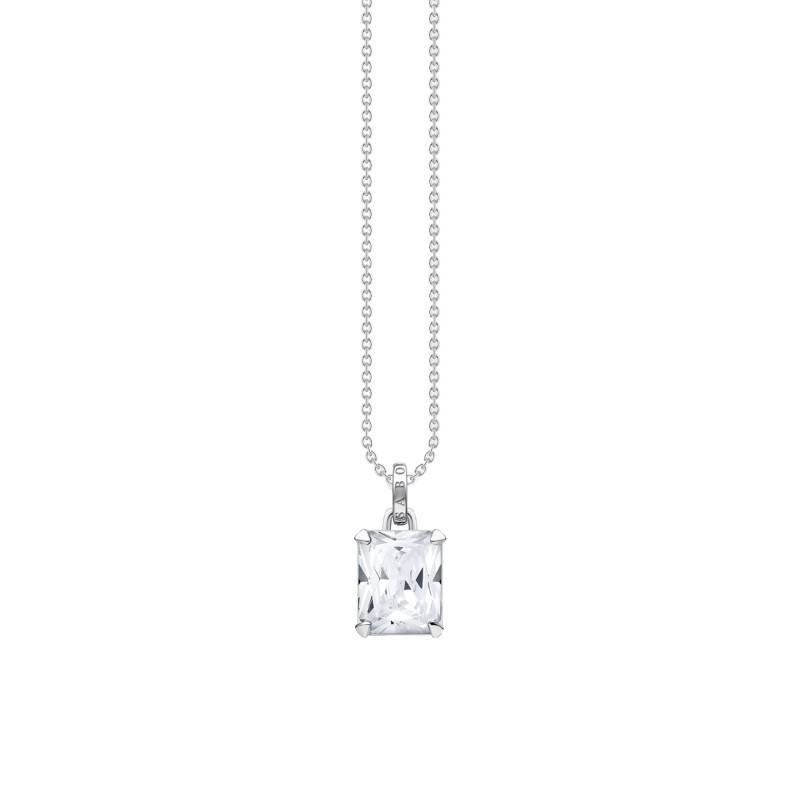 925 Silver & White Stone Necklace, 45 cm Length - KE1964-051-14 - Thomas Sabo