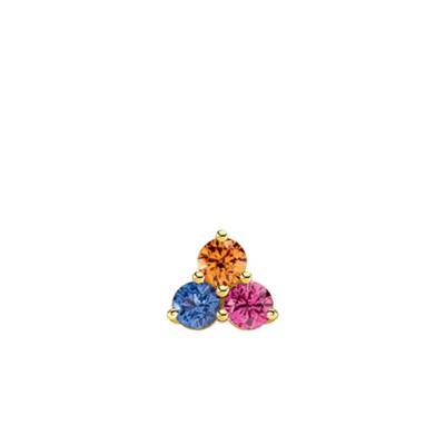 Clou d'oreille Unique Pierres Colorées Doré, H2138-488-7 - Thomas Sabo