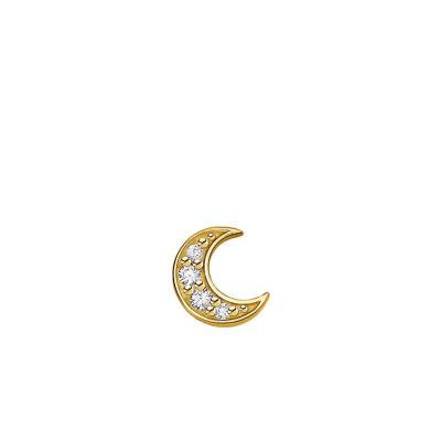 Clou d'oreille Unique Lune Pavé Doré, H2133-414-14 - Thomas Sabo