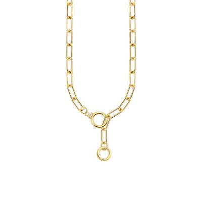 Collier Cosmic Amulets en Plaqué Or Jaune & Zircones, Longueur Ajustable - KE2192-414-14-L47 - Thomas Sabo