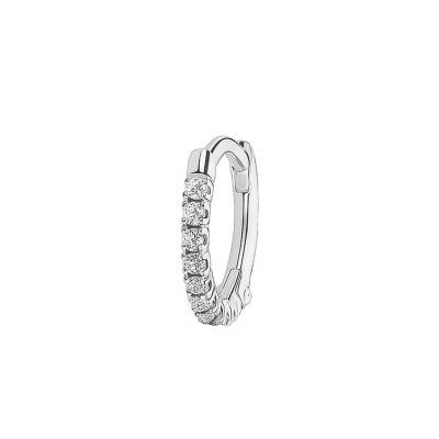 Créole Unique Pierres Blanches Argent, CR658-051-14, 12 mm ou 15 mm - Thomas Sabo
