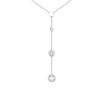 Collier Cercles Pierres Blanches en Argent KE1879-051-14, 45 cm - Thomas Sabo
