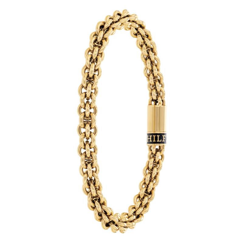 Gold-Tone Stainless Steel Interlaced Round Link Bracelet, 19 cm - 2790522 - Tommy Hilfiger