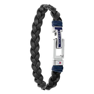 Bracelet Cuir Tresses, Longueur 20,5 cm - Tommy Hilfiger