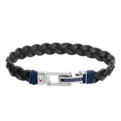 Bracelet Cuir Tresses, Longueur 20,5 cm - Tommy Hilfiger