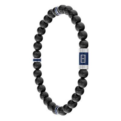 Tommy Hilfiger Steel, Wood & Cord Bracelet, Length 18 cm - Tommy Hilfiger