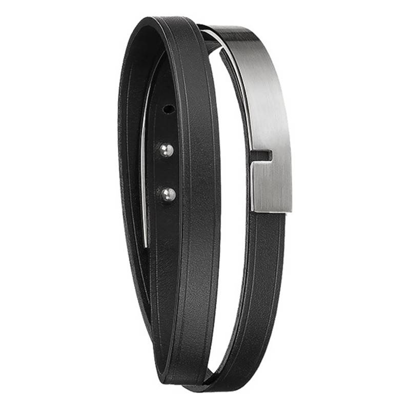 Black Ingrassato U-Turn Twice Bracelet, Length 15.5 cm to 21 cm - Ursul