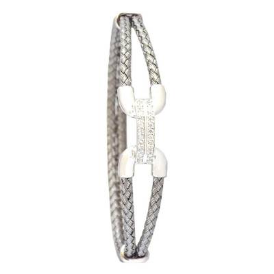 Bracelet, Argent rhodié & Oxydes de zirconium - Valenzi