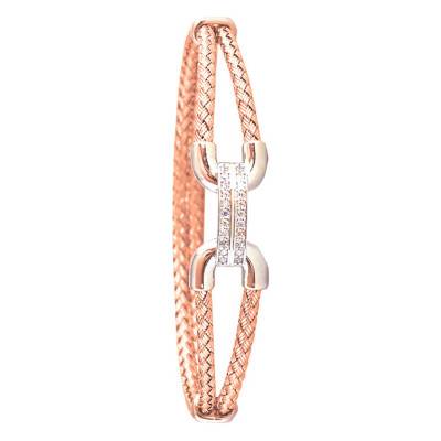 Bracelet en Argent rhodié & Oxydes de zirconium - Valenzi