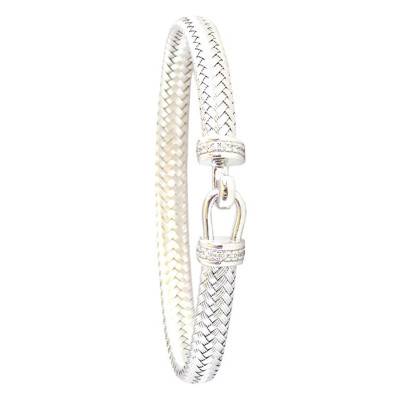 Bracelet, en Argent rhodié & Oxydes de zirconium - Valenzi