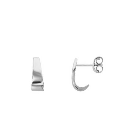Boucles d'Oreilles Crochet Or Blanc 375 - Vandona