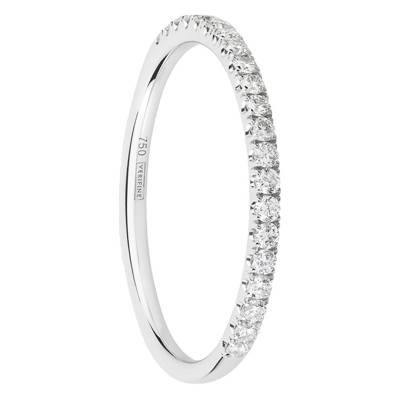 750/1000 White Gold & Diamond 0.23 ct Half Eternity Band - Verifine