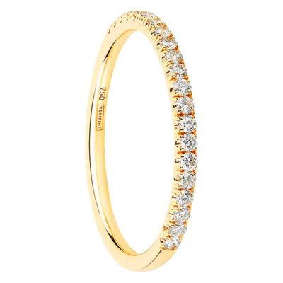Alliance Half Eternity en Or Jaune 750 & Diamant 0,23 ct - Verifine