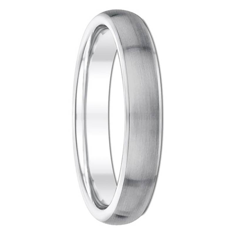 Alliance Ruban Confort Liszt Brossée en Palladium 950, Largeur 4 mm - Fair'Belle