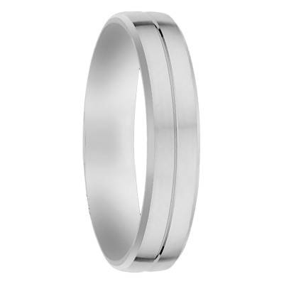 Alliance Ruban Standard Rainurée Abras en Palladium 950, Largeur 4,5 mm - Viggo Sorensen