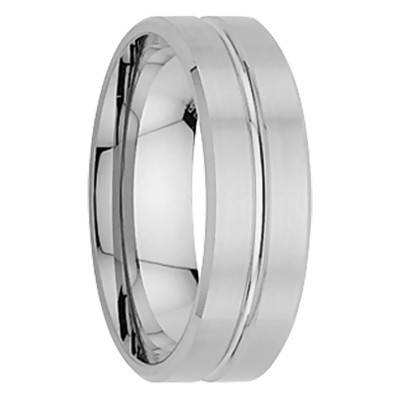Alliance Ruban Standard Bach Rainurée en Palladium 950, Largeur 6 mm - Viggo Sorensen