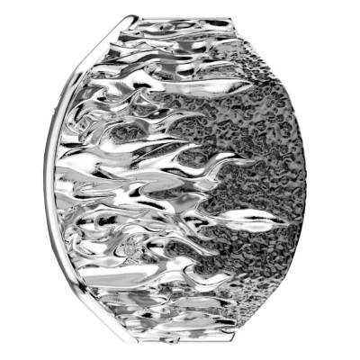 Bague Cosmopolitan en Argent 950 avec Flammes ESA026 - Zancan