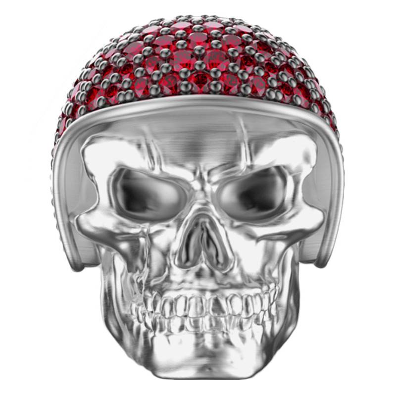 925 Silver & Red Spinel Vendetta Ring - EXA134 - Zancan