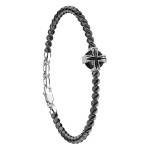 Perles striées noires