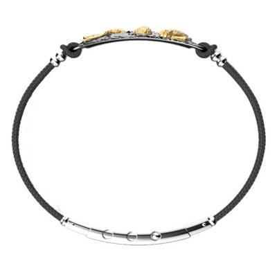 925 Silver Black Rhodium-Plated Odissea Siren Bracelet 19 cm - EXB985 - Zancan