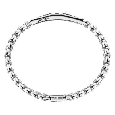 Bracelet Gotik Spinelle Noir & Argent, Longueur 19 cm à 21 cm- EXB806 - Zancan