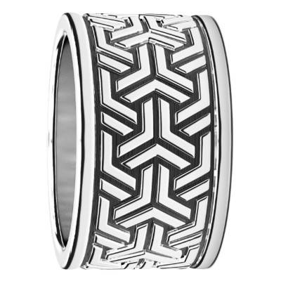 925 Silver Geometric Pattern Cosmopolitan Ring - EXA093 - Zancan
