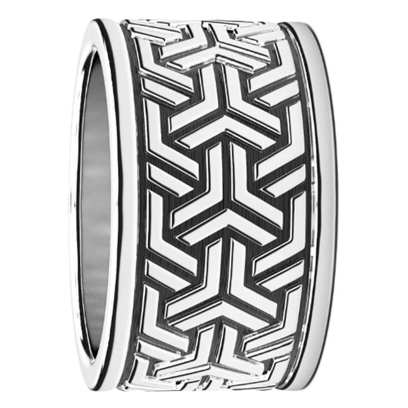 925 Silver Geometric Pattern Cosmopolitan Ring - EXA093 - Zancan