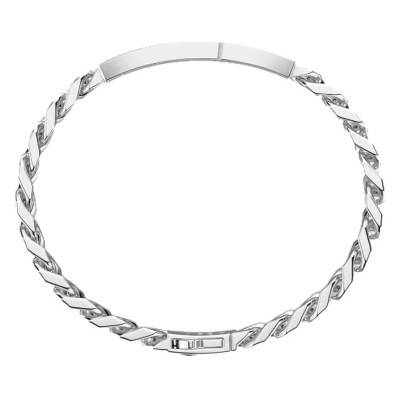 Bracelet Cosmopolitan Spinelles Noirs & Argent, Longueur 19 cm à 21cm -EXB652 - Zancan