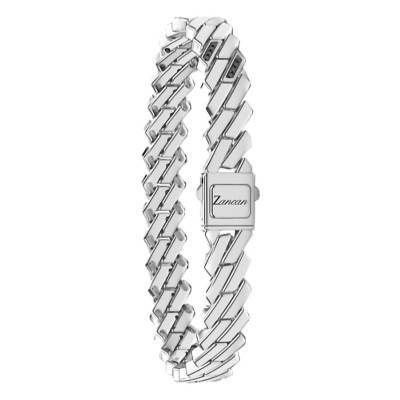 925 Sterling Silver Cosmopolitan Luxury Bracelet, Length 19 cm to 21 cm - ESB219 - Zancan