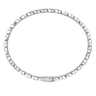925 Sterling Silver Cosmopolitan Luxury Bracelet, Length 19 cm to 21 cm - ESB219 - Zancan