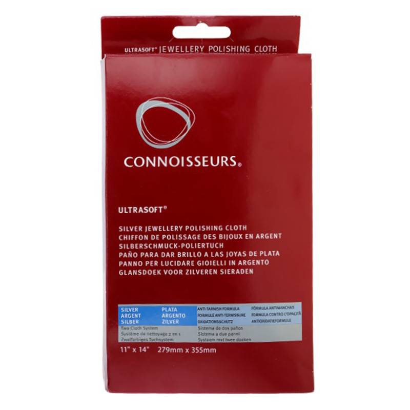 Silver Jewelry Polishing Cloth - Connoisseurs
