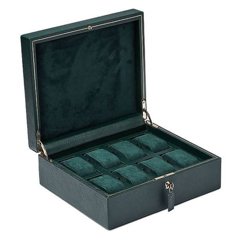 British Racing Green Watch Box 8 Pieces 792641 - Wolf 1834