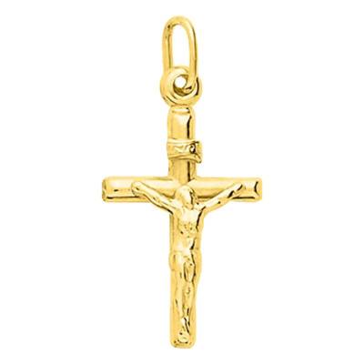 Croix Christ en Or Jaune 750 - Emanessence