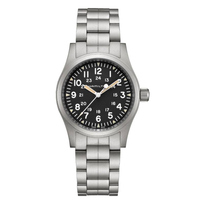 Khaki Field Mechanical H69439131 wall clock - Hamilton