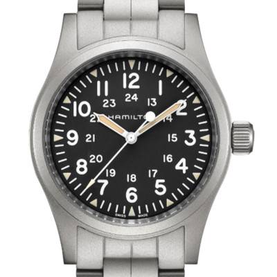 Khaki Field Mechanical H69439131 wall clock - Hamilton