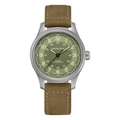 Green Titanium Khaki Field Watch H70205860 - Hamilton