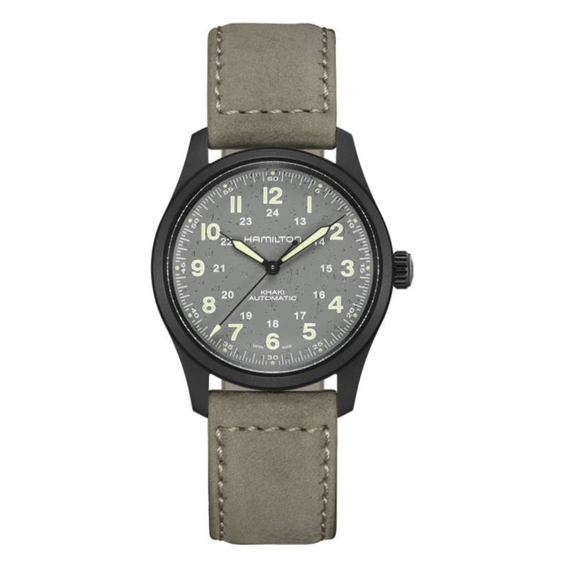 Gray Titanium Khaki Field Watch H70215880 - Hamilton