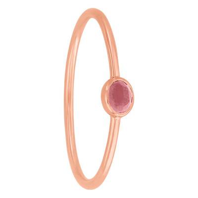 Bague Idylle Opale Plaqué Or Rose - Taille 50 - Senzou