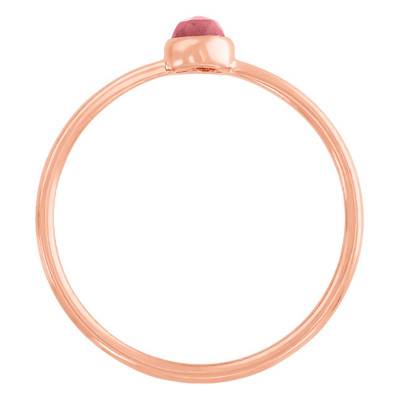 Bague Idylle Opale Plaqué Or Rose - Taille 50 - Senzou
