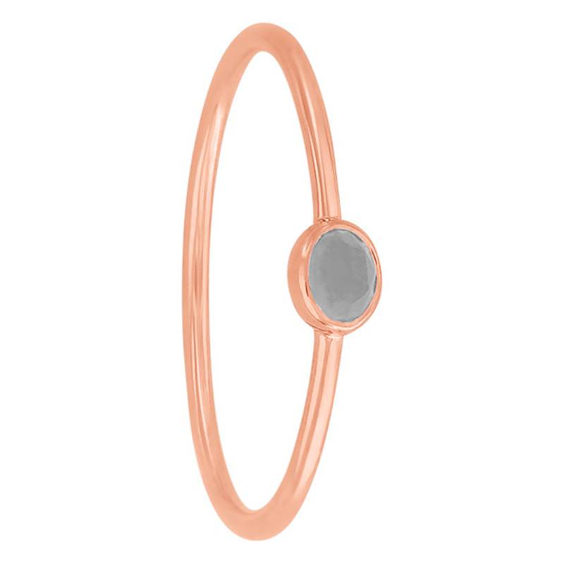 Idylle Rose Gold-Plated Moonstone Ring - Size 50 - Senzou