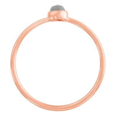 Idylle Rose Gold-Plated Moonstone Ring - Size 50 - Senzou