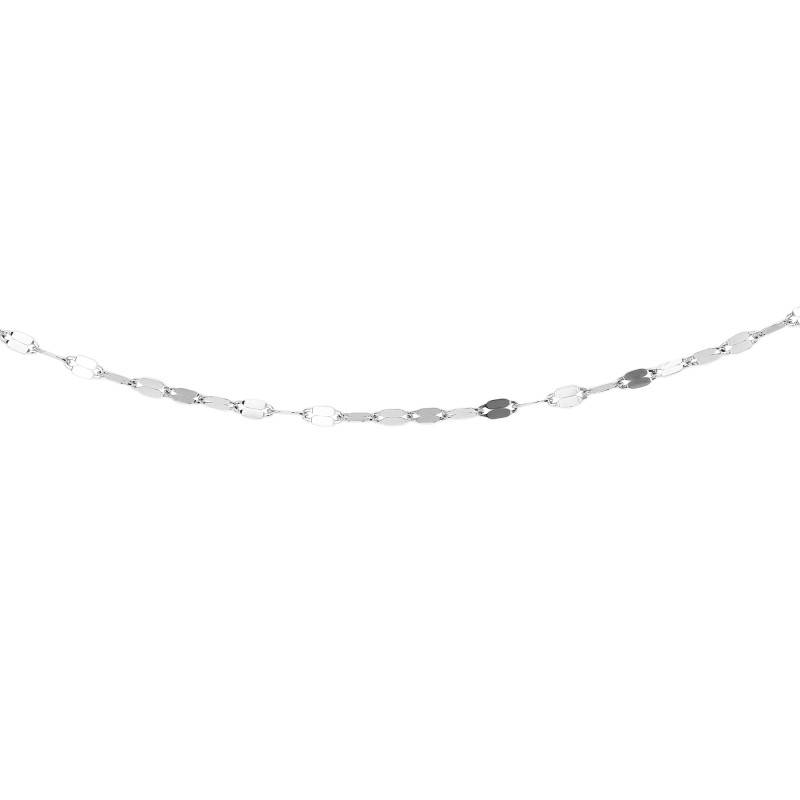 Platinum Forzantina Chain, 46 cm or 51 cm Length, 1.50 mm Width - Manillon