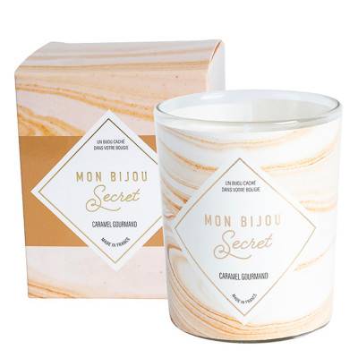 Bougie bijou bracelet doré parfum Caramel - Mon Bijou Secret