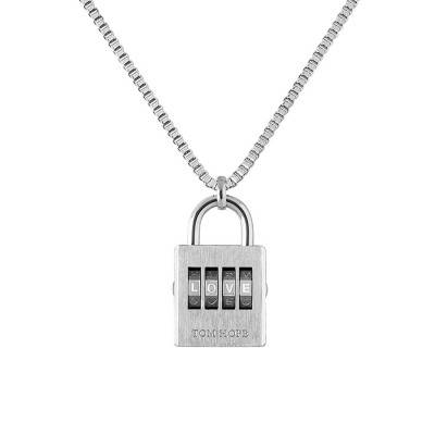 Collier Padlock Silver, Longueur 48 cm - Tom Hope
