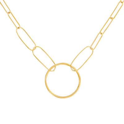 Ronda Cercle Necklace, 43 cm Length - Par Coeur Paris