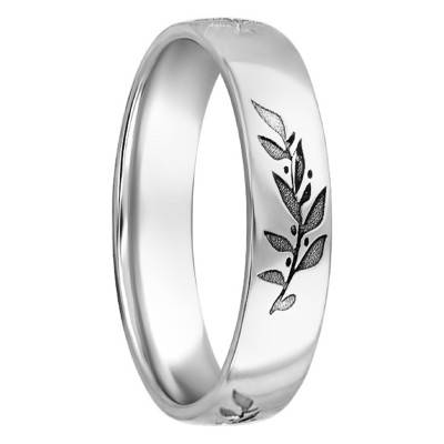 Alliance Sicile en Platine, Taille 52 - Ponce