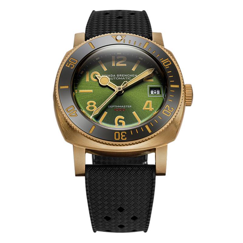 Depthmaster Bronze Green Automatic Date 14132A01 Watch - Nivada Grenchen