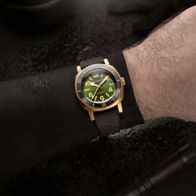 Depthmaster Bronze Green Automatic Date 14132A01 Watch - Nivada Grenchen