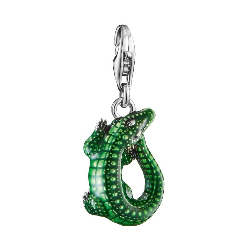 925 Silver & Enamel Crocodile Charm Pendant - 2218-664-7 - Thomas Sabo