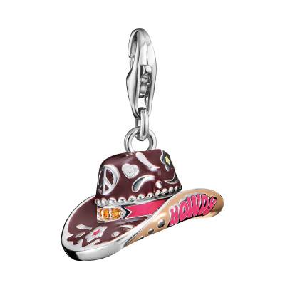 Pendentif Charm Chapeau de Cowboy en Argent 925 & Émail - 2216-041-7 - Thomas Sabo